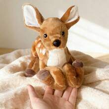 Lying-Down Deer Plush Toy, Soft And Fluffy Stuffed Animal, Suitable For Room Decoration, Car Interior Decoration, Children's Birthday Gift, Valentine's Day Gift, Mother's Day Gift. - 彩色 - 查看 6