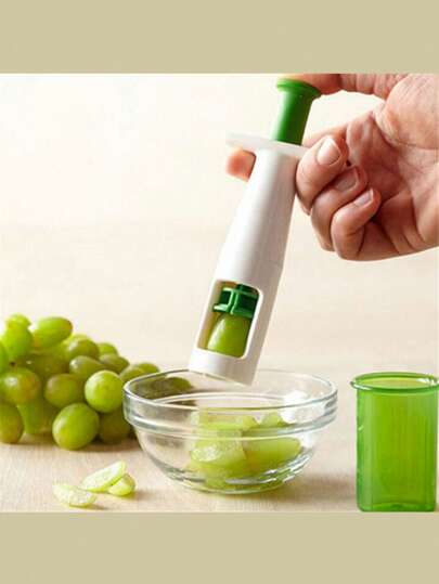 Pitter Corer Slicer For Fruit & Vegetable, Stainless Steel Fruit Cutter Divider, Creative Kitchen Tool For Slicing Apples, Grapes, Watermelon