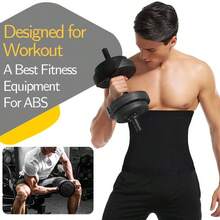 Men's Black Waist Trainer, Sweat Sauna Waist Belt, Slimming Waist Cincher - Black - View 3