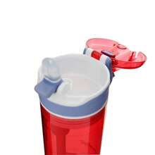 Contigo 400毫升儿童吸管杯，智能零食水瓶，防漏防震，适合幼儿园和婴儿，红色 - 紅色 - 查看 3