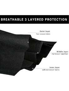 10/50/100个装一次性多色非医用口罩，透气无纺布三层，带鼻夹和弹性耳带 - A - 查看 9