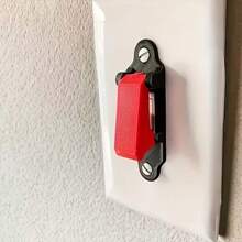 1-Pack Missile Launcher Style Light Switch Cover, Uncharged Cube Shape Toggle Switch Protector, No Battery Wall Plate Guard - Color Blocking - View 4