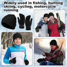 Chicingyou Winter Beanie Hats Gloves Bulk Sets Knit Skull Beanie Caps Soft Warm Fleece Gloves Cozy Gift Winter For Men Women - 48 - View 7