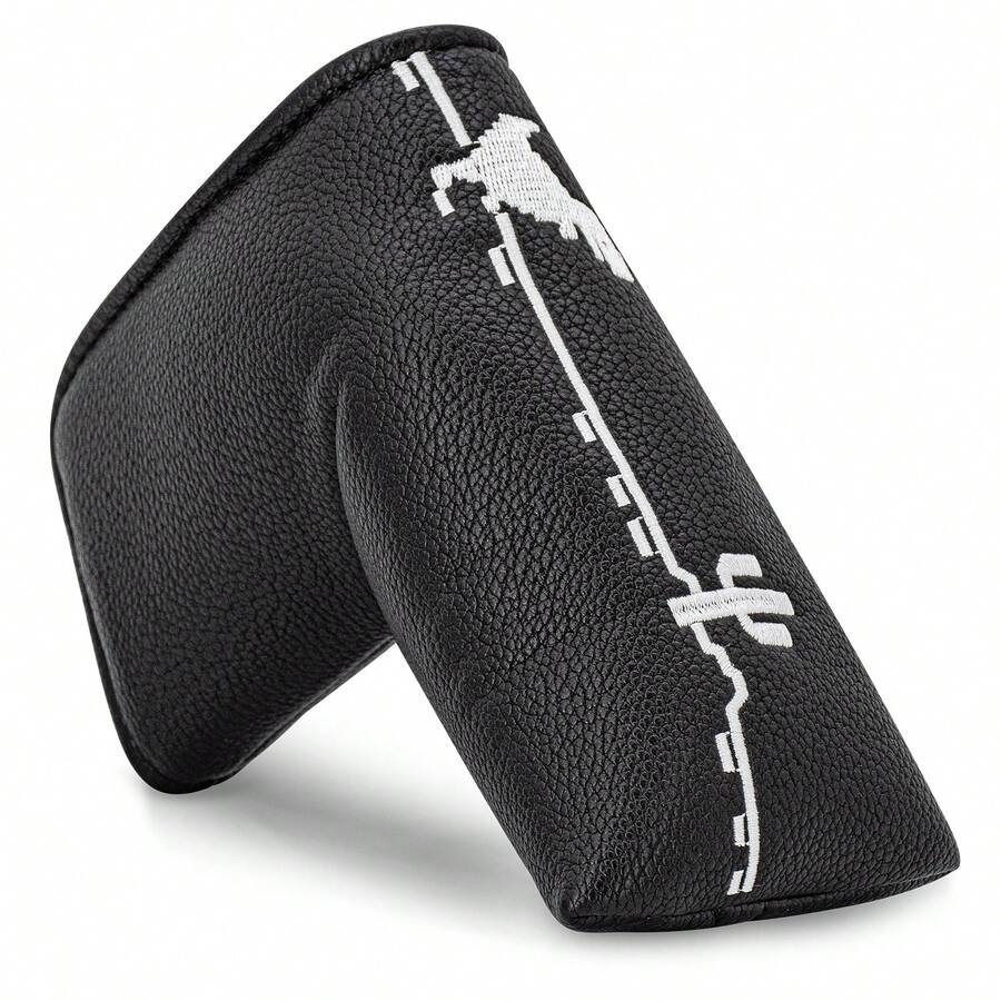 Dinosaur Style & Skull Cross Pattern Golf Putter Cover - Premium Blade Headcover With Soft Lining And Zipper Closure - Unisex Golf Accessory, Unique Father's Day Gift For Golf Enthusiasts, Golf Club Headcover - Multicolor - View 1