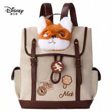 Disney 迪士尼疯狂动物城大容量背包，适合高中生和大学生，休闲迪士尼涤纶背包 - B - 查看 14