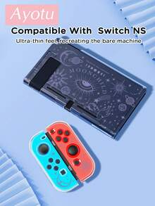 Ayotu 1pc Celestial Pattern Compatible With Switch2/Switch NS/Switch OLED Console Protective Case, New Generation TPU Soft Shell, Universal Gamepad Protective Cover, Switch Controller Protective Cover, Switch Gaming Accessories, Anti-Fall, Anti-Slip, Anti-Scratch, Fashionable, Suitable For Autumn Romantic, Back To School, Valentine's Day, Christmas, Halloween Gifts - Multicolor - View 19