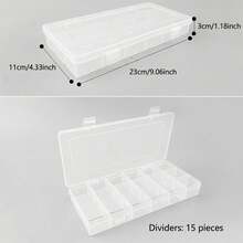 多功能路亚钓具盒，大容量防水隔层，适用于钓鱼装备 - 彩色 - 查看 11