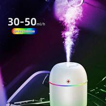 1pc Lucky Color USB Humidifier, Portable Mini Aromatherapy Diffuser, LED Color Car Aromatherapy Machine, Suitable For Car/Office/Bedroom, Suitable For Air Humidification, Room Decoration - Multicolor - View 15