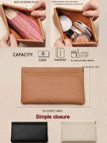 1pc PU Material Banknote Storage Book, Can Hold 100 Banknotes, Large Capacity Cash & Card Storage Notebook, Birthday/New Year Gift - Multicolor - View 9