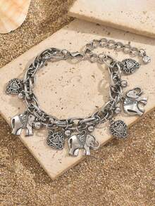 1条钢丝编织手链，时尚百搭，适合日常佩戴，女士适用 - 送给女性和母亲的精美礼物 - 手鐲 - 查看 10