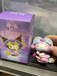 2025 New Sanrio Magic Story Blind Box Set - 6 Adorable Collectible Figures + 1 Mystery Surprise, Kawaii Desktop Decor, Adult Stress Relief Toy, Fantasy Themed Cute Cartoon Dolls Mini Trinkets, Affordable Price, Random Blind Box Toy