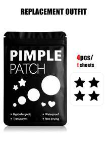 60片/盒 可爱星星贴纸 - 面部贴纸，不含酒精，无香料，温和亲肤，易于粘贴，防水，是派对装饰、面部贴纸、化妆镜、化妆、房间装饰、梳妆台、旅行、卧室、化妆配件的理想之选。颜色：粉色、黑色、黄色、白色、绿色、多色、肤色。包含1包，每包40片。 - 黃色 - 查看 18