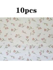 新款极简郁金香礼品包装纸，梨形纸，INS风，高级珠宝、鲜花包装材料 - 白色 - 查看 8