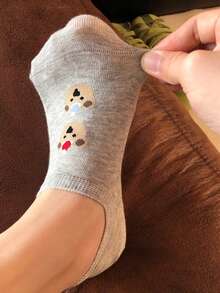 5 Pairs Cute Bear Pattern Women's Ankle Socks, Non-Slip, Breathable, Suitable For Spring/Summer - Multicolor - View 8