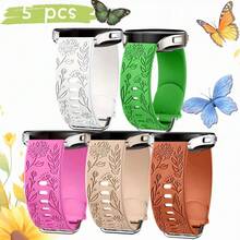 5条/套 20mm/22mm 硅胶表带，兼容三星 Galaxy Watch Active 2 表带 40mm/44mm/Active 40mm，兼容 Galaxy Watch 3 41mm，兼容 Galaxy Watch 42mm/Gear S2，兼容 Galaxy Watch 4 表带，兼容 Galaxy Watch 3 45mm 表带，兼容 Galaxy Watch 46mm/Gear S3 Frontier 腕带，男女通用，兼容 Amazfit 手表 - galaxy watch4/5/6/7 - 查看 11