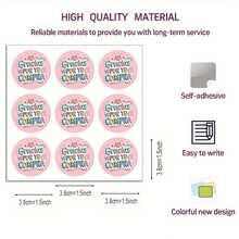 9/45 张 - 1/5 张“感谢您的购买”贴纸，西班牙语 - 粉色，心形，3.81 厘米，手绘设计，非常适合商务礼品和包装，理想的邀请函礼品体验，礼品包装贴纸，小型企业包装 - 彩色 - 查看 6