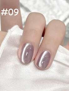 12毫升春季时尚美甲冰透明蓝粉橙玻璃珠猫眼凝胶指甲油超闪美白流行百搭美甲沙龙家用DIY美甲用品情人节 - 彩色 - 查看 30