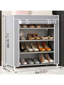 1pc Multi-Layer Non-Woven Fabric Shoe Rack, No Installation Required, Space Saving, Suitable For Dorm Entrance - Multicolor - View 20