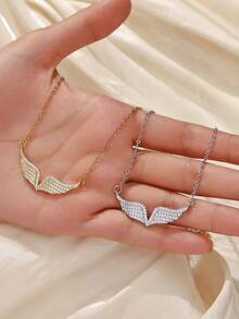 1pc Women's Unique Wing Design, High-End & Stylish, Suitable For Parties, Festivals, Dinners, Couples Gift - Multicolor - View 4