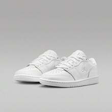 Jordan Court Connect Low (GS) Casual Sneakers, IQ6016-100 - White - View 5