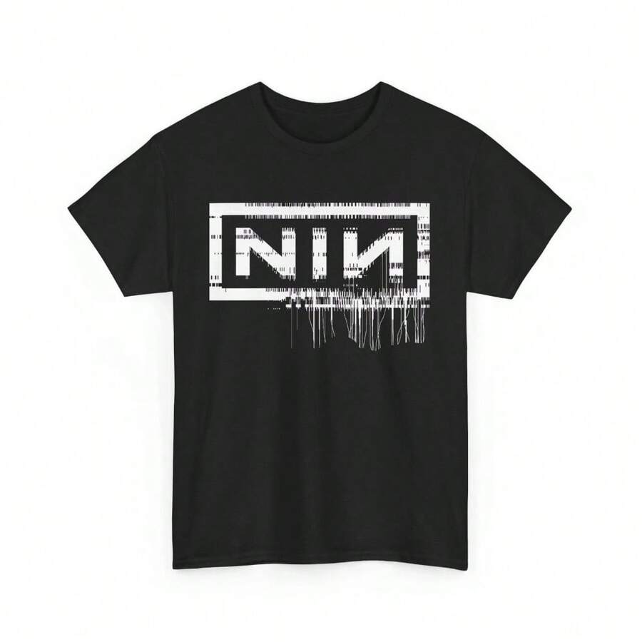 Nine Inch Nails Shirt, NIN Band Tee Rock Band Unisex T-Shirt - màu đen - Xem 1