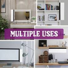 Transparent Monitor Message Board And Mobile Phone Holder - Double-Sided Adhesive Note Board, Suitable For Computer Screen, Left And Right Hanging Memo Board, Can Be Reused Without Residual Desktop Storage - Basic Model - View 5