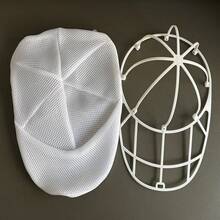 1pc/2pcs Mesh Hat Washer, Includes Laundry Bag + Stand, Baseball Cap Cleaning Rack, Gentle And Efficient Baseball Cap Cleaning Equipment, Durable Hat Washing Basket With Drying Rack, Enhanced Protection Against Dust And Debris, Suitable For Hats And Accessories, Ideal Gift For Mother's Day, Thanksgiving, Valentine's Day, Easter, And Birthdays - White 1pc - View 5