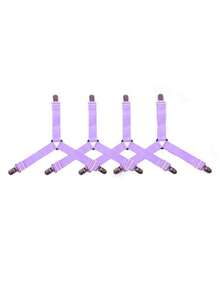 4 قطع مثبتات قابلة للتعديل للحفاظ على أغطية السرير - تثبت أركان الملاءة بإحكام، تمنع انزلاق الملاءة - متعدد الألوان - مشاهدة 18