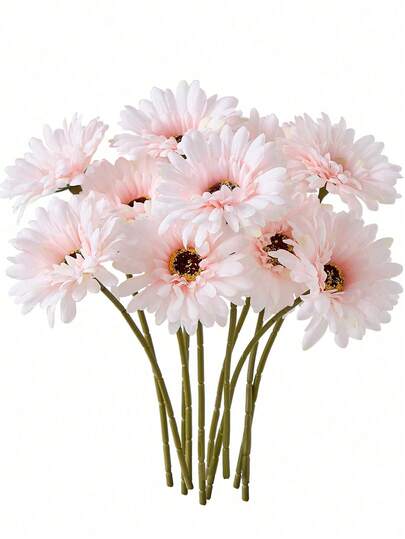 6pcs Artificial African Daisy, Silk African Daisy Flowers, Artificial African Daisy Bridal Bouquet, White Artificial Daisy, Realistic Daisy, Wholesale Artificial Daisy, Suitable For Wedding Bridal Bouquet, Wedding Decoration, Party, Home & Kitchen Decor, Gardening Decor, Outdoor Plants, Gardening, Artificial Flowers, Autumn Decor, Etc.