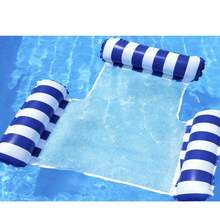 充气泳池漂浮垫，充气浮筏，PVC水上吊床，泳池充气漂浮床，泳池玩具，游泳玩具，水上沙发，沙滩椅，四合一（吊床、鞍座、躺椅、漂浮垫），多功能，泳池漂浮垫，适合成人度假娱乐休闲，夏季旅行度假必备 - A - 查看 9