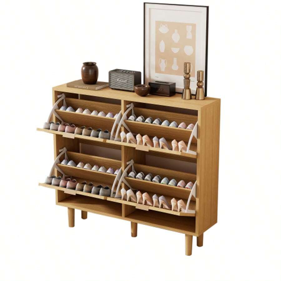 Shoe Racks - ไม้โอ๊คอ่อน - ดู 1