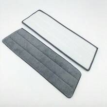 1/2/3/5pcs Spray Mop Pads, Home Rotating Flat Mop With Reusable Microfiber Cloths, Household Cleaning Tools - Grey - View 2