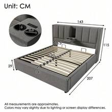 Bed Bases & Foundations - Gray + Linen + 140cm*190cm - View 3