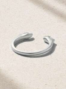 Light Luxury Unique Design 925 Sterling Silver 18k Gold Plated Zirconia Double Leaf Shape Open Rings For Women - Ring - View 6