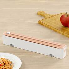 Magnetic Wrap Dispenser With Cutter, Aluminum Foil Dispenser Refillable Food Cling Film Cutter With Cutter Fits 30cm Rolls Easy One-Hand Operation, Wrap... - Multicolor - View 11