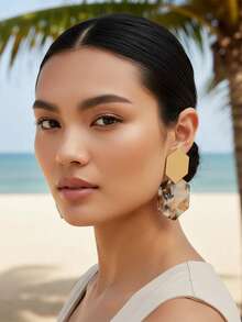 imoli 幾何耳墜 - 彩色 - 查看 2