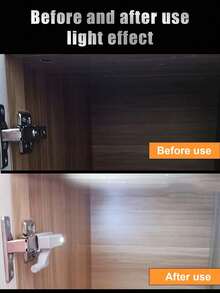 LED Hinged Light, Motion Sensor Light, Warm White Light, Easy Installation, Suitable For Home, Cabinet, Kitchen, Indoor, Room, Bedroom, Long-Lasting, Gentle And Non-Irritating Cabinet Hinge Light - LED Hinge Light - View 8