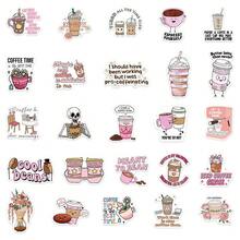 50PCS Funny Coffee Cartoon Graffiti Stickers DIY Luggage, Water Cup, Notebook, Helmet, Creative Decoration Graffiti Stickers - Multicolor - View 5