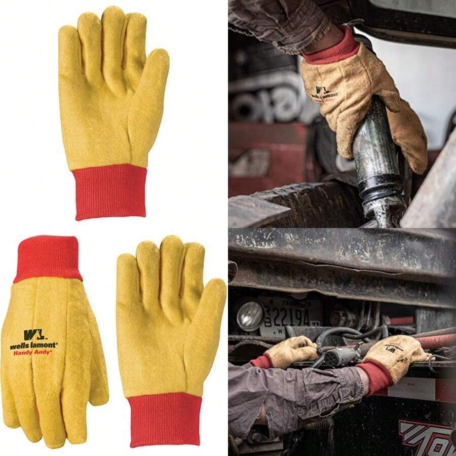 Men's Work Gloves Handy Andy Gold Gloves - 1雙裝 - 查看 1