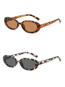 1 Pair Fashion Round Frame Fashion Glasses For Teenagers - Multicolor - View 11