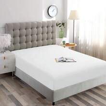 JASUVII Protectores de colchón Protector Cubre Colchón Impermeable a Prueba de ácaros  Suave Transpirable Funda de colchón King:198 x 203 x 45CM - Rey - Ver 2