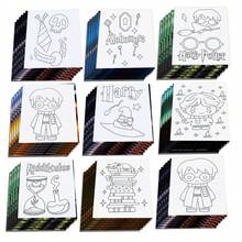 Warner Bros Sách tô màu Harry Potter - Cuộc phiêu lưu ở Hogwarts, bao gồm đũa phép, sinh vật và chủ đề các nhà, hoạt động vui chơi giải trí và quà sinh nhật tuyệt vời cho người hâm mộ thế giới phù thủy, lý tưởng cho gia đình thư giãn sáng tạo và người sưu tầm Harry Potter. - Nhiều màu - Xem 6