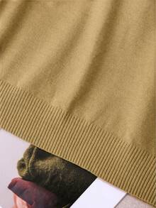 GIGOGOU Women's Soft & Comfortable Casual Knit Sweater Top, Lightweight & Warm, Autumn/Winter Clothing - Camel - View 6