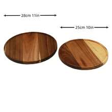 可旋转爱心木盘、厨房、圣诞礼物 - 棕色 - 查看 14