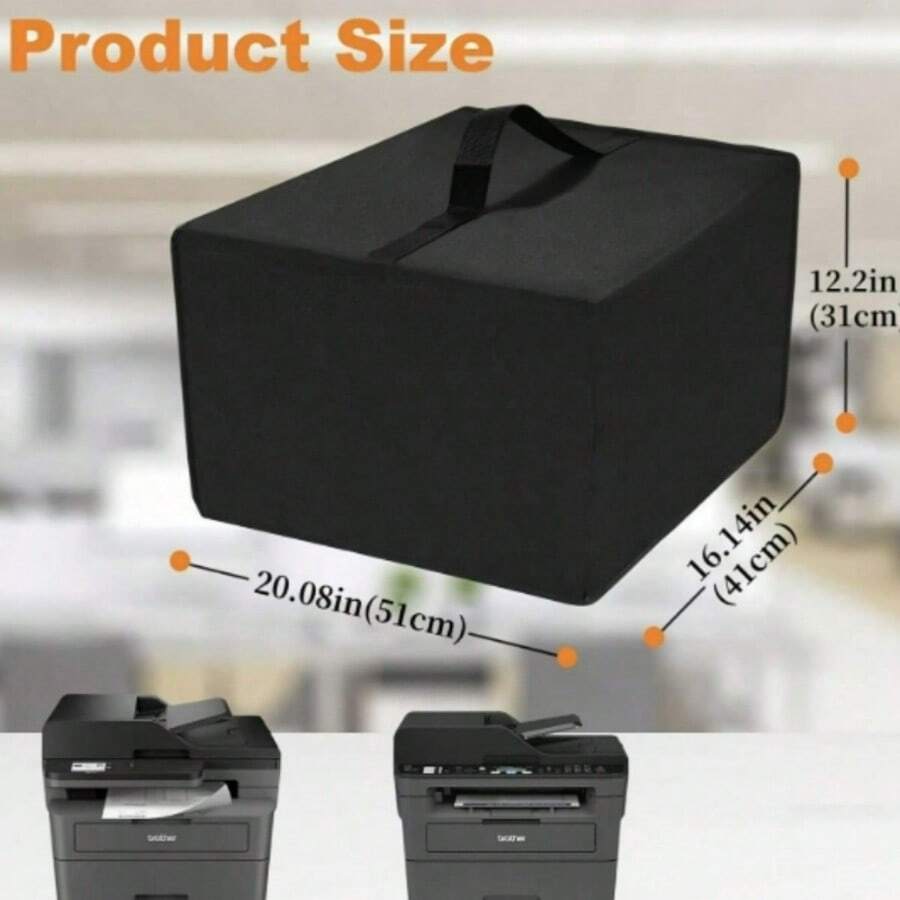惠普多功能便携式打印机保护套，专为室内和办公环境设计，适用于保护惠普打印机及其他主流打印机型号。包含打印机保护套（仅含保护套主体）。春夏精选，伴娘礼物，房间装饰，卧室装饰，海滩，旅行，男士适用，女士适用，度假必备。 - 黑色 - 查看 1