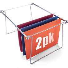 zxOfficemate 91990 anging File Frame Letter Size Adustable 14 to 18-Inces 2 Pack Steelcaja de archivos - Acero - Ver 7