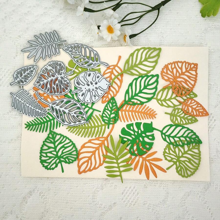 1pc Leaf Scrapbooking Metal Cutting Dies Embossing Scrapbook Papercutting Greeting Cards Decorative Crafts Punch Stencil - 2966 - View 1
