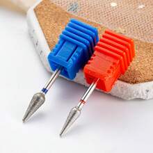 1pc Nail Drill Bit, Manicure Nail Grinder Head, Diamond Sanding Nail File, Cuticle Remover, Nail & Foot Care Tool - Silver - View 10