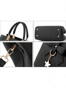 Halloween Drubeya Women's Handbag - Faux Leather Lined Shoulder Bag, Top-Handle Satchel Tote For Halloween Party & Daily Use Totes Bags For Women  Bolsos Bolsos Para Mujer Bolsos Para Mujer - 女士包黑色 - 查看 4