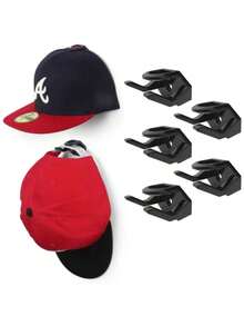 10pcs Adhesive Hat Hooks For Wall, Minimalist Hat Rack Design, No Drilling, Strong Hold Hat Hangers